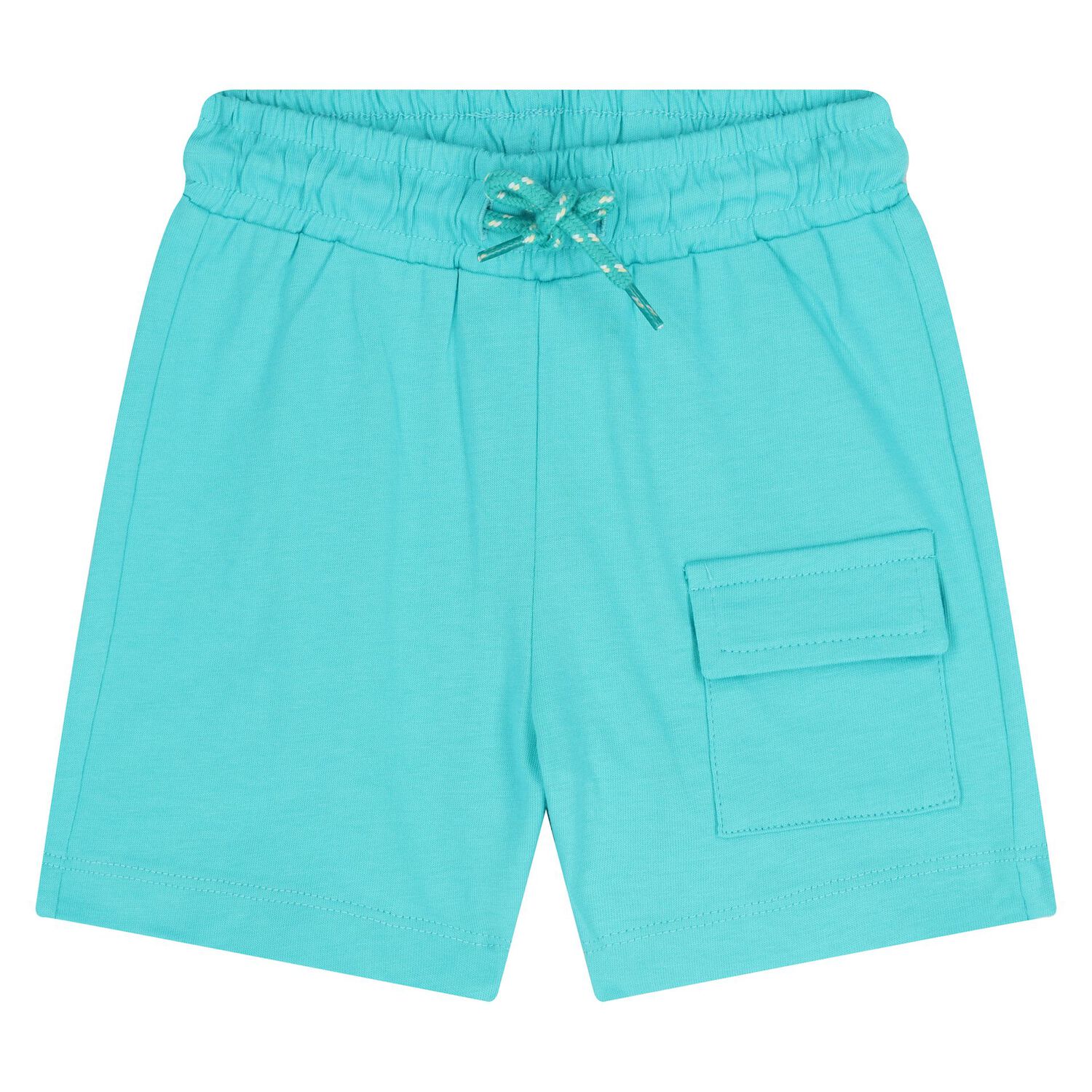 Younger Boys Green & White Shorts Set, 1, hi-res