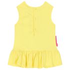 Girls Yellow Sequin Top & Shorts Set, 1, hi-res