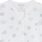 Grey & White Cotton Baby Sheep Babygrow, 1, hi-res