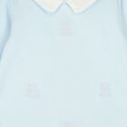 Baby Boys Blue Teddy Bear Babygrow Set, 1, hi-res