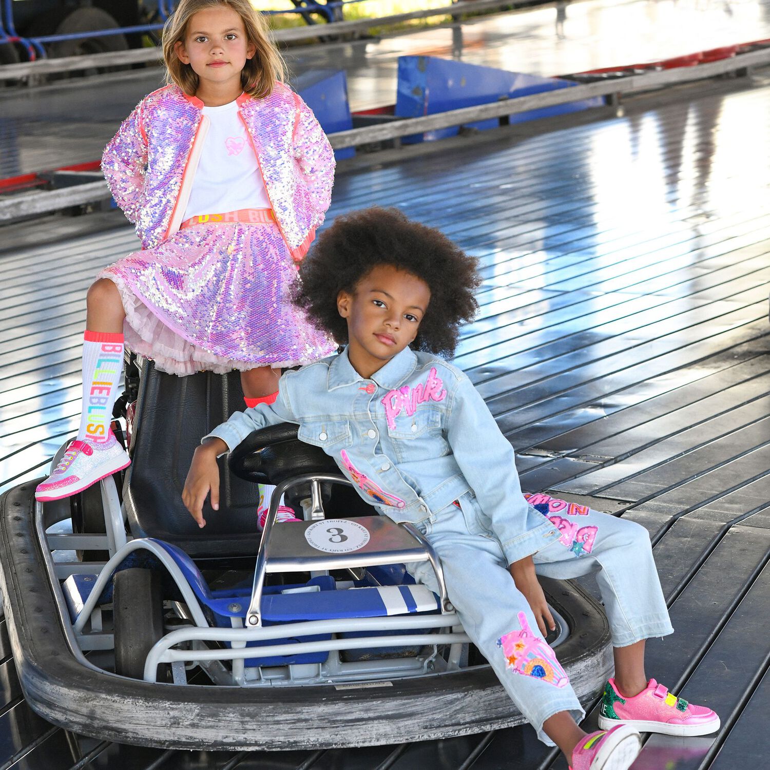 Girls Pink Sequin Skirt, 1, hi-res image number null