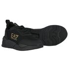 Black Logo Trainers, 1, hi-res