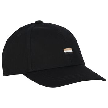Boys Black Logo Cap