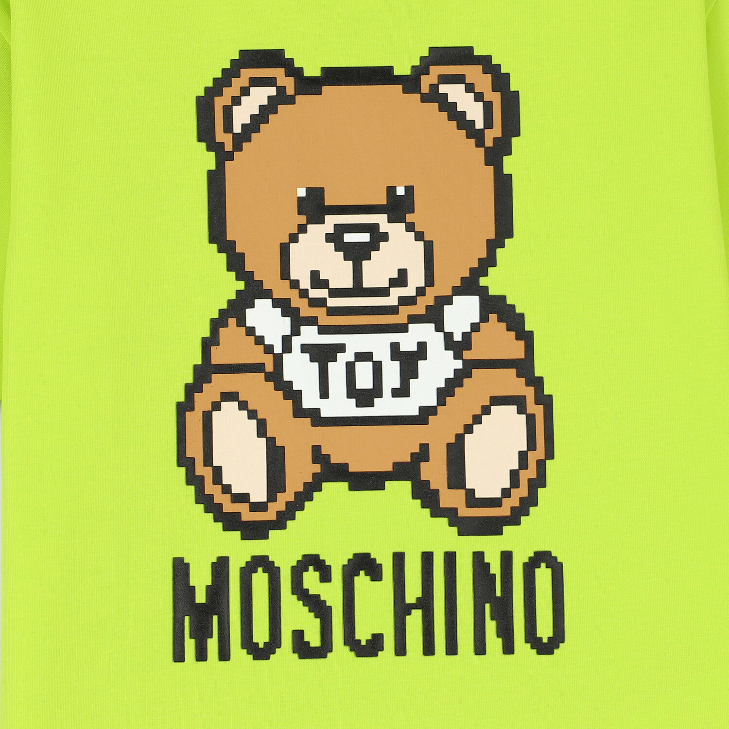 Neon Green Teddy Logo T-Shirt, 4, hi-res