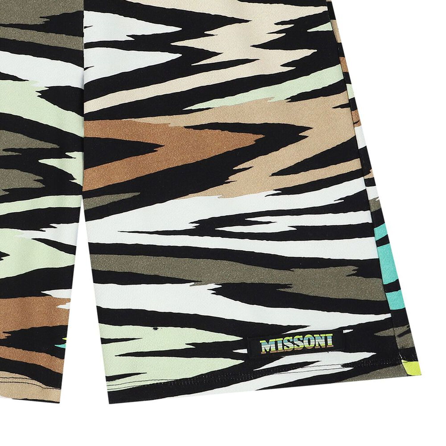 Boys Boys Multi-Coloured Zigzag Logo Shorts, 1, hi-res