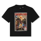 Boys Black Logo T-Shirt, 1, hi-res