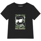 Boys Black Ikonik T-Shirt, 1, hi-res