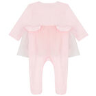 Baby Girls Pink Floral Babygrow, 1, hi-res