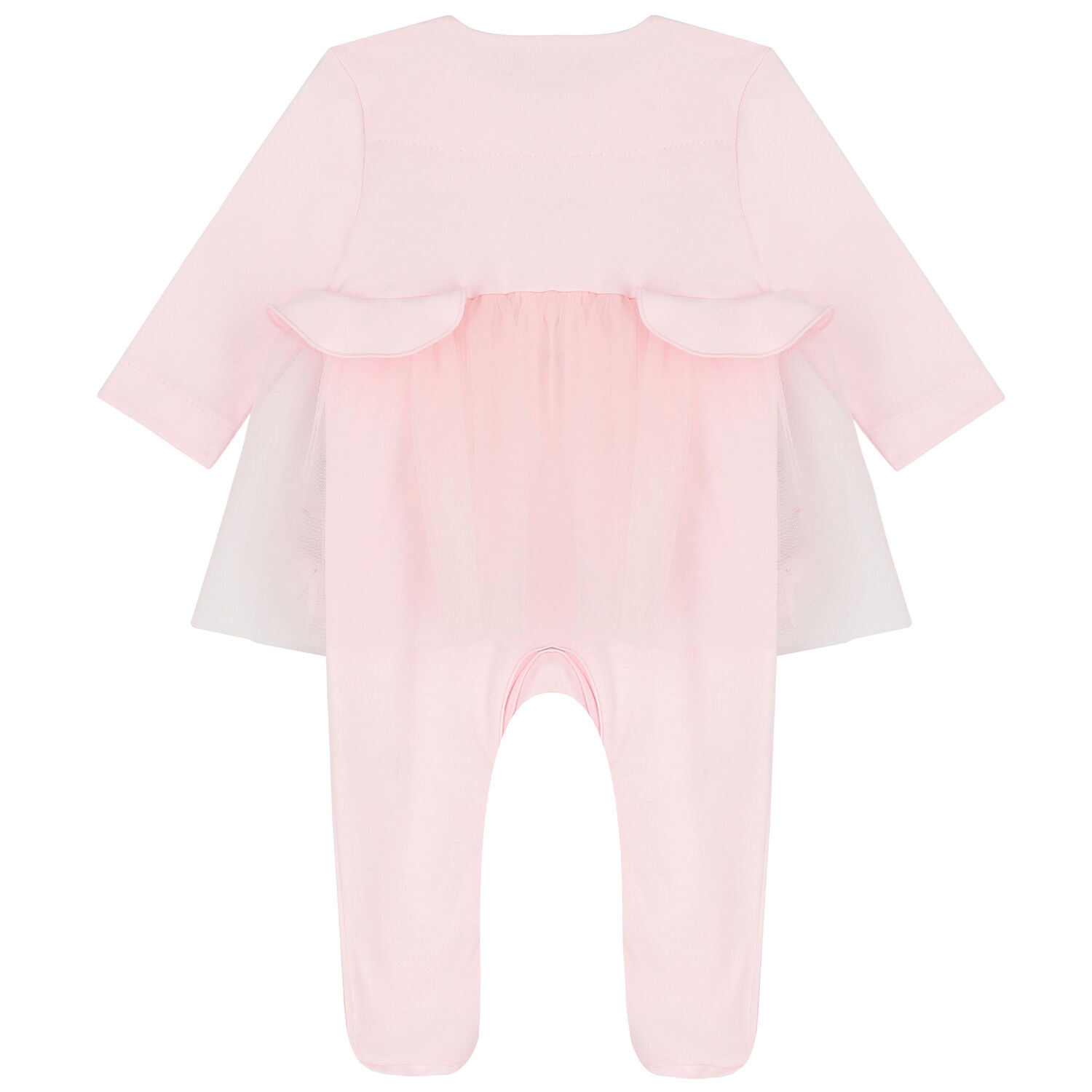 Baby Girls Pink Floral Babygrow, 1, hi-res