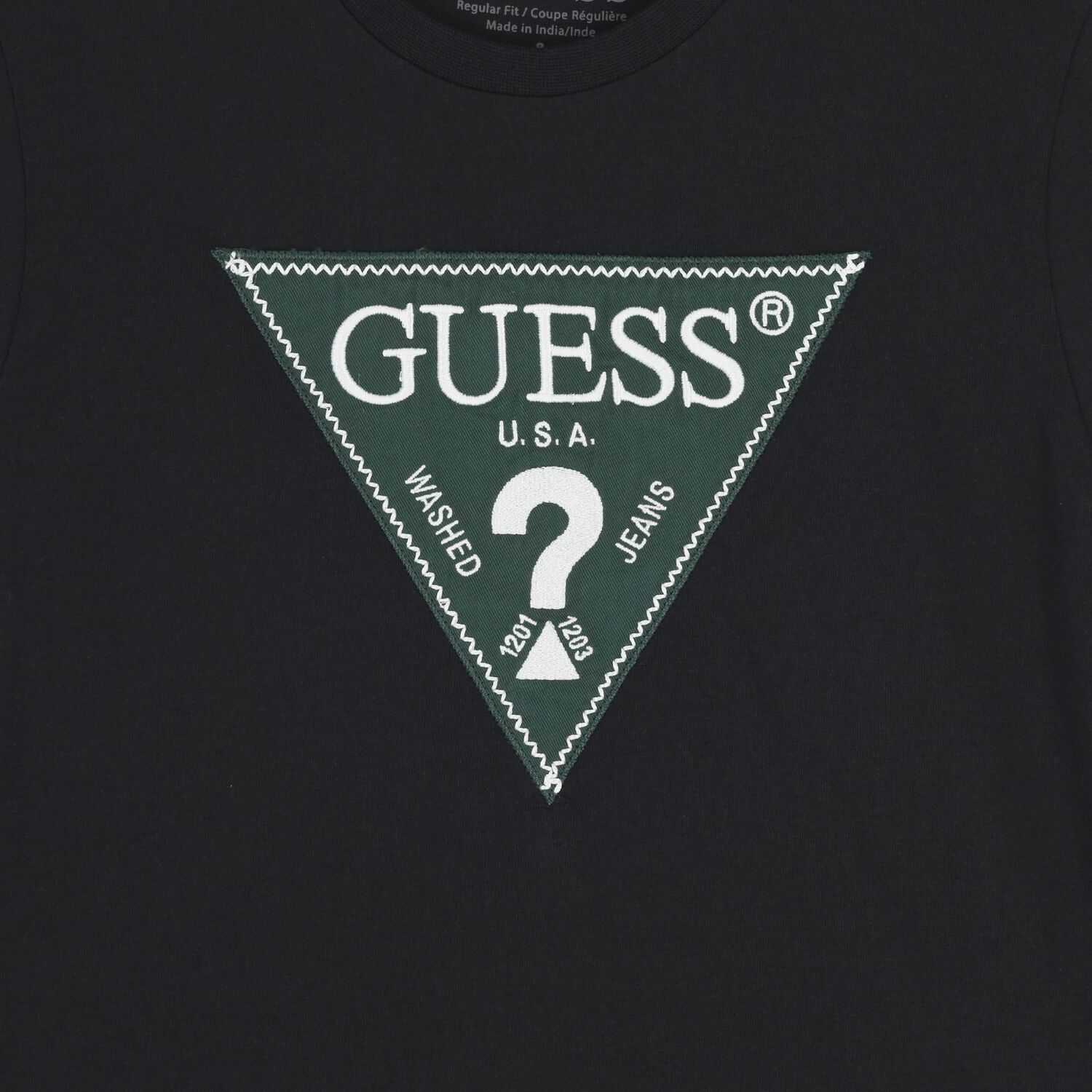 Boys Black Logo T-Shirt, 4, hi-res