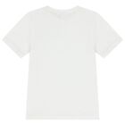 Boys White Logo T-Shirt, 2, hi-res