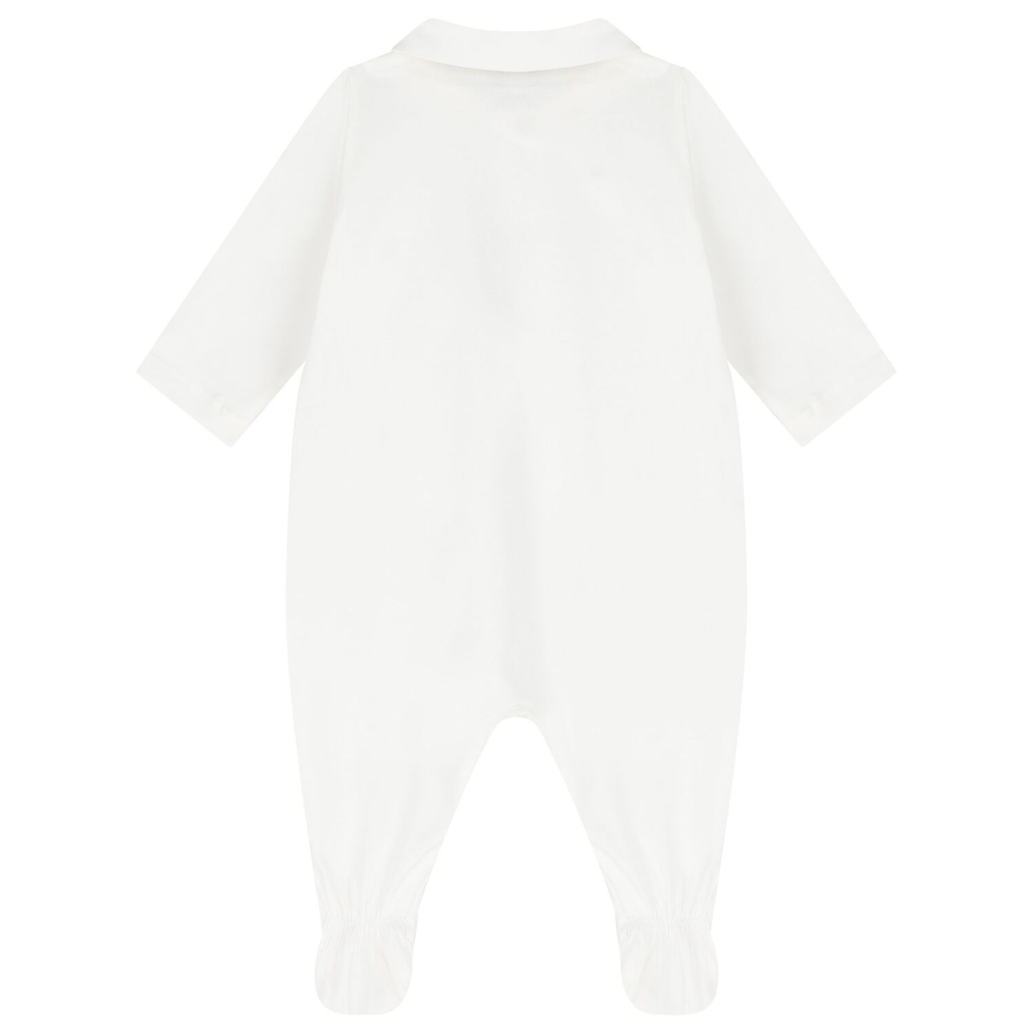 White Logo Babygrow, 1, hi-res