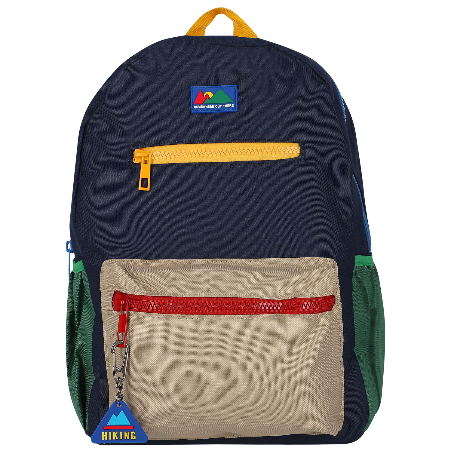 Boys Navy Blue Backpack, 1, hi-res