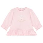 Baby Girls Pink Logo Trousers Set, 1, hi-res