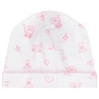 Baby Girls White & Pink Vintage Toy Treasures Hat, 1, hi-res