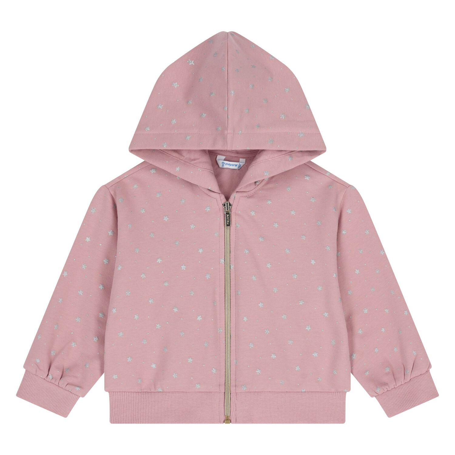 Younger Girls Ivory & Pink Cat 3 Piece Tracksuit, 2, hi-res