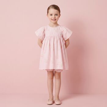 Younger Girls Pink Tiger Dress Set