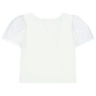 Girls White & Purple Skirt Set, 1, hi-res