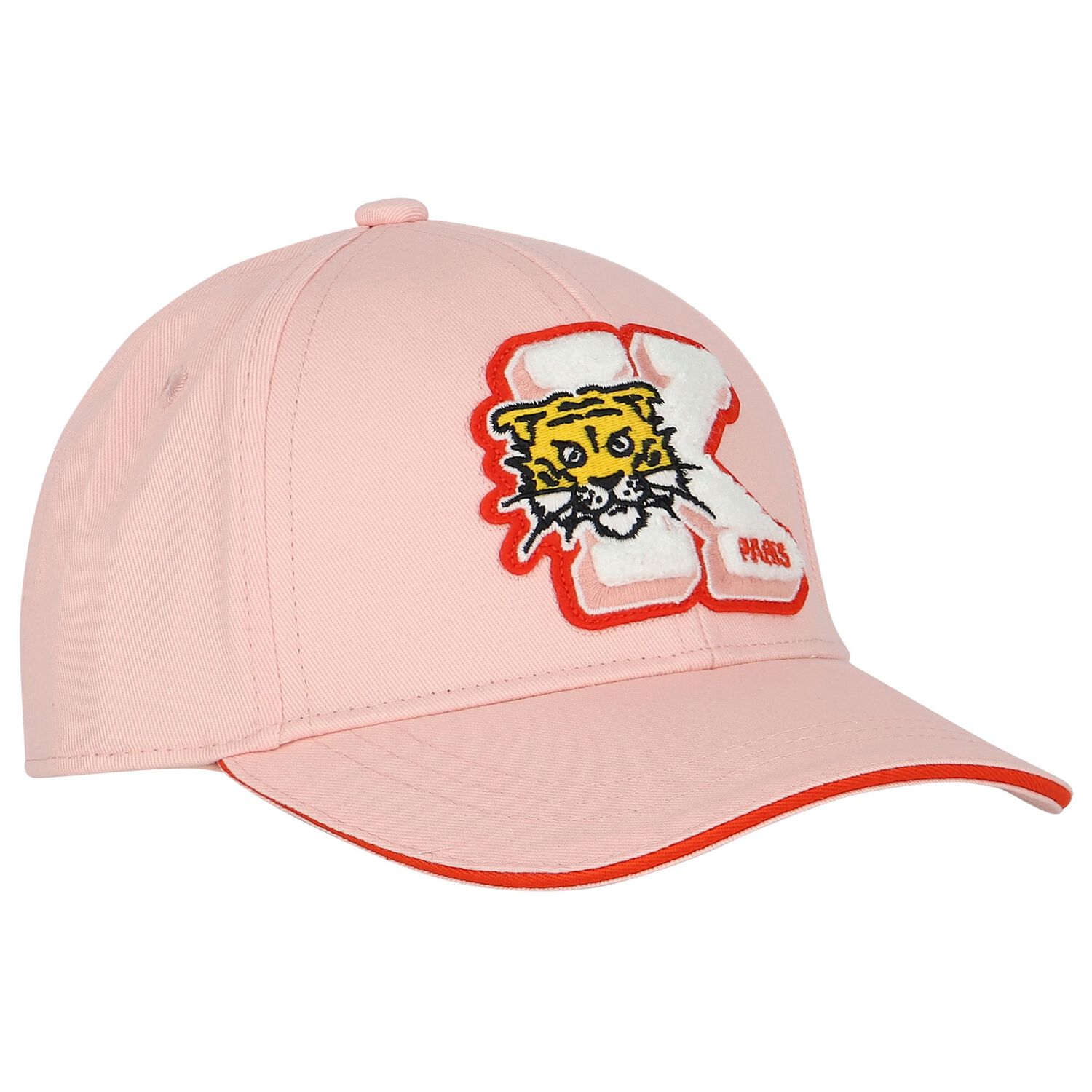 Girls Pink Tiger Logo Cap, 1, hi-res