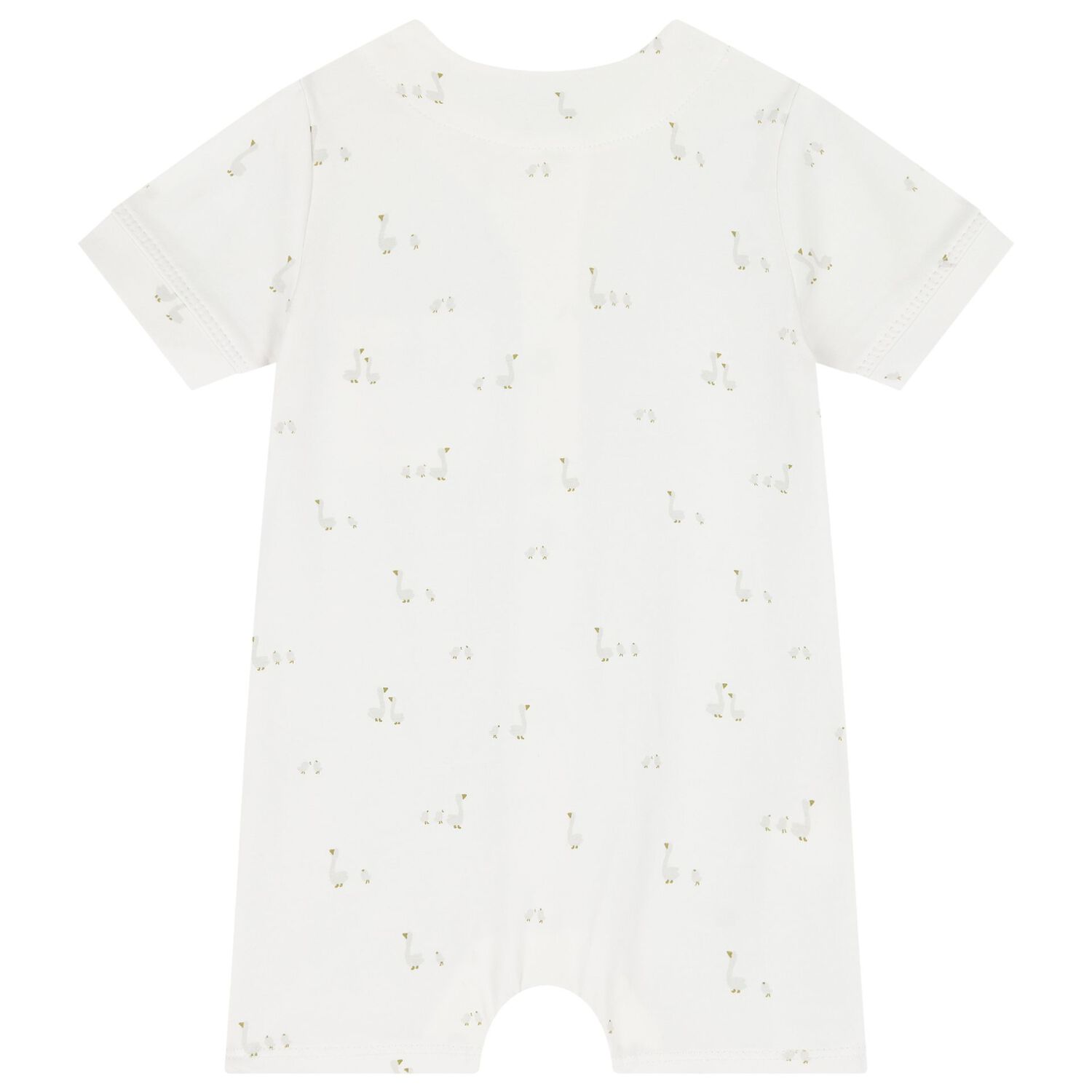White Baby Romper, Bib & Socks Set, 1, hi-res