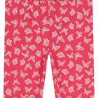 Girls Pink Butterfly Leggings, 1, hi-res