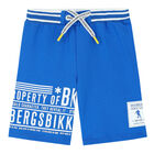Boys Blue Logo Shorts, 1, hi-res