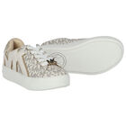 Girls Ivory Logo Trainers, 1, hi-res