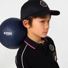 Boys Black Logo Cap, 1, hi-res