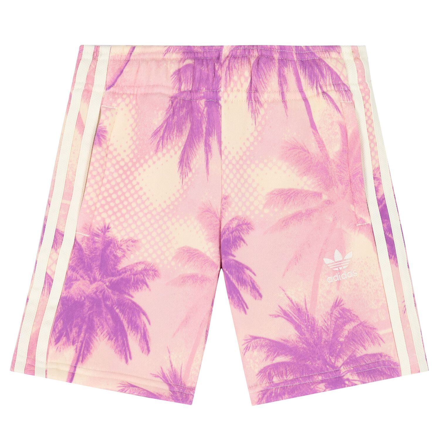 Girls Beige & Pink Logo Shorts Set, 1, hi-res image number null