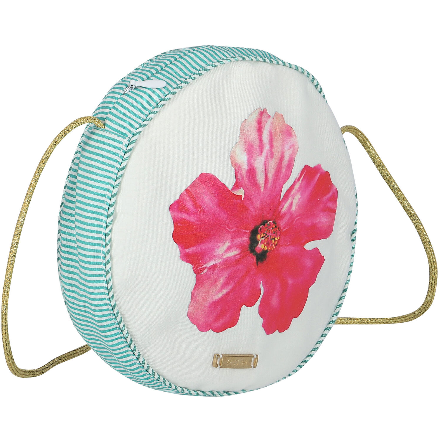 Girls Green & White Floral Bag, 1, hi-res