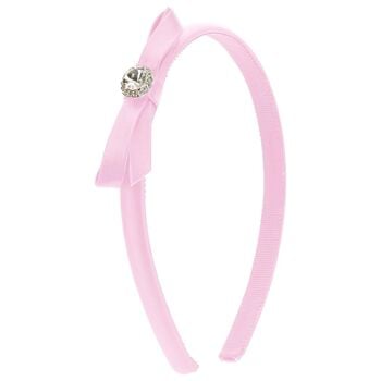 Girls Pink Bow Headband