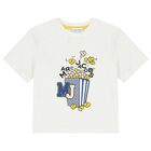 Boys Ivory Popcorn Logo T-Shirt, 1, hi-res