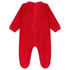 Baby Boys Red Christmas Bunny Babygrow, 1, hi-res