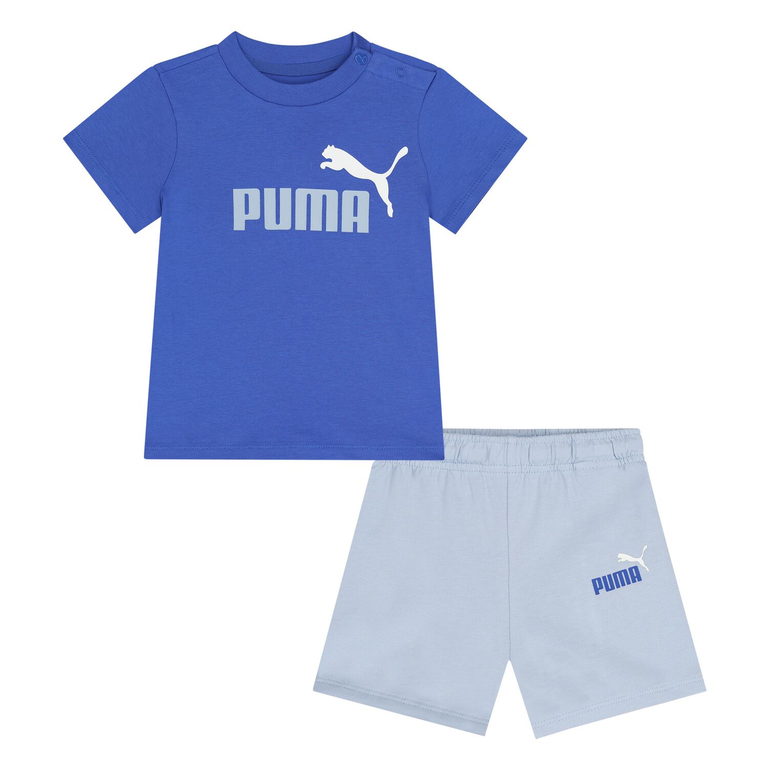 Younger Boys Blue Logo Shorts Set, 4, hi-res