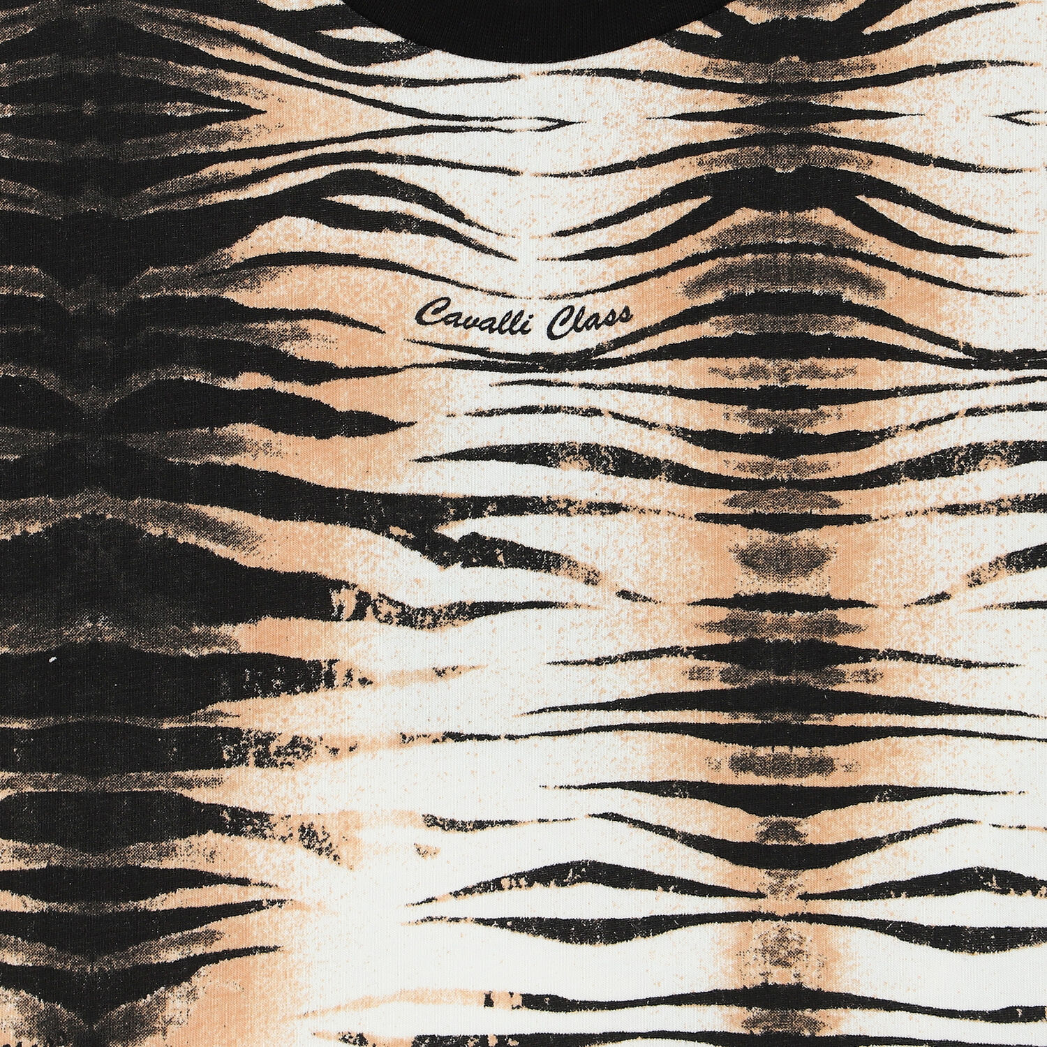 Girls Black, Beige & White Logo T-Shirt, 1, hi-res