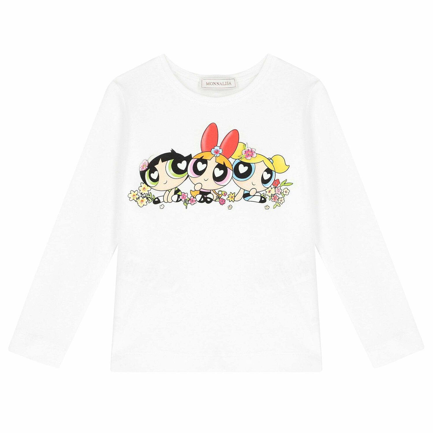 Girls White Powerpuff Girls Top, 1, hi-res image number null