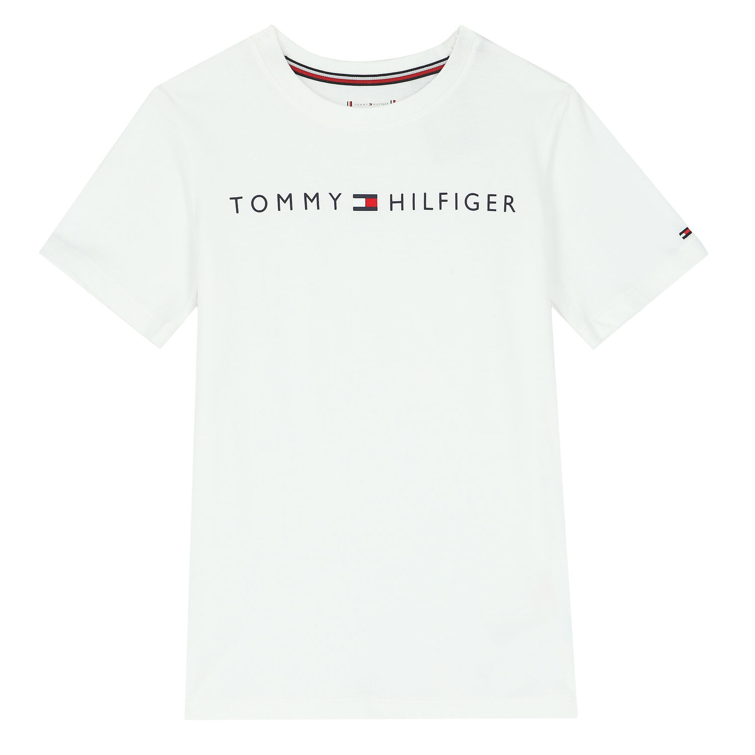 Girls White & Pink Logo Pyjamas, 1, hi-res image number null