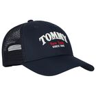 Boys Navy Blue Logo Cap, 1, hi-res