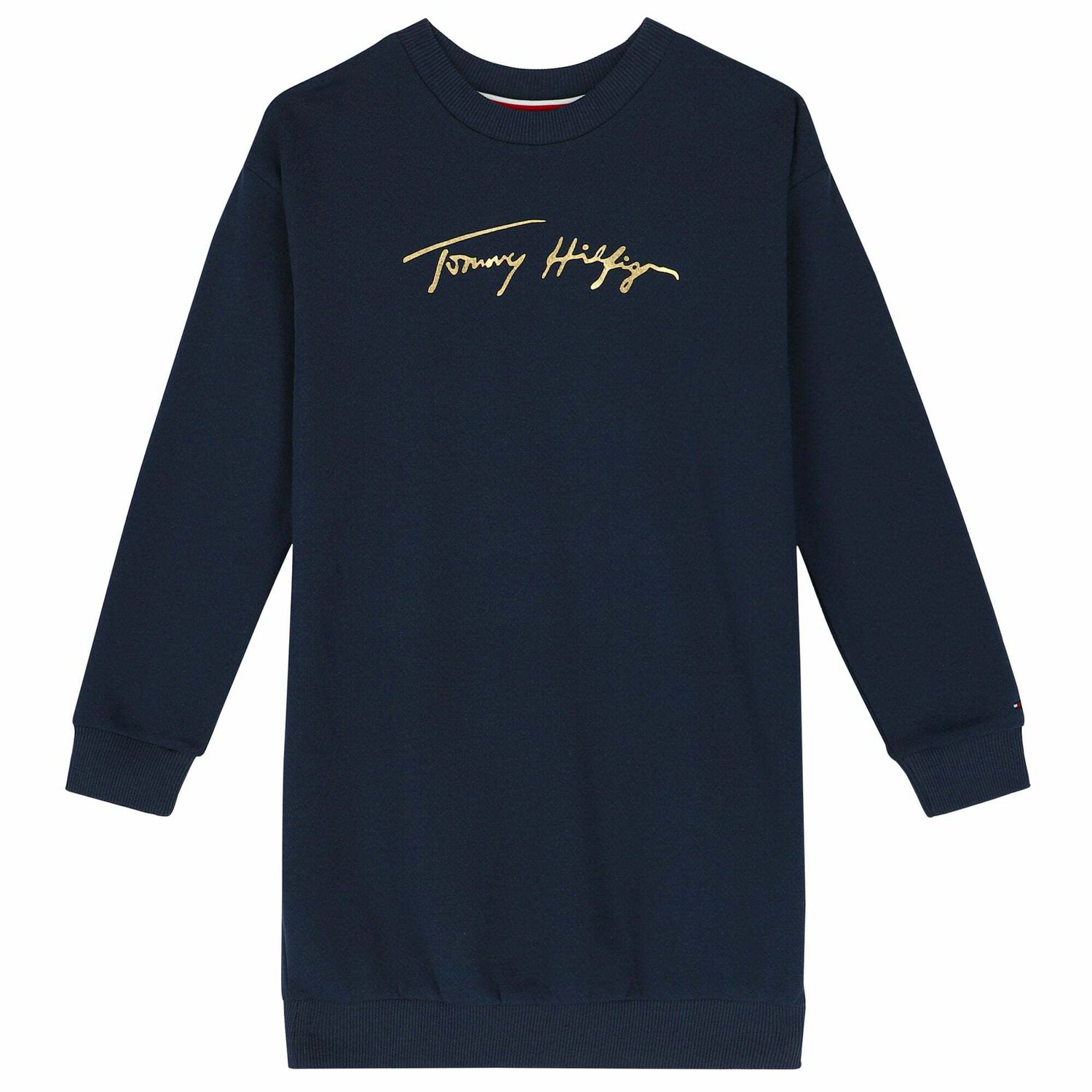 Girls Navy Logo Dress, 1, hi-res image number null