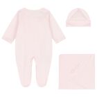 Baby Girls Pink Babygrow Gift Set, 2, hi-res