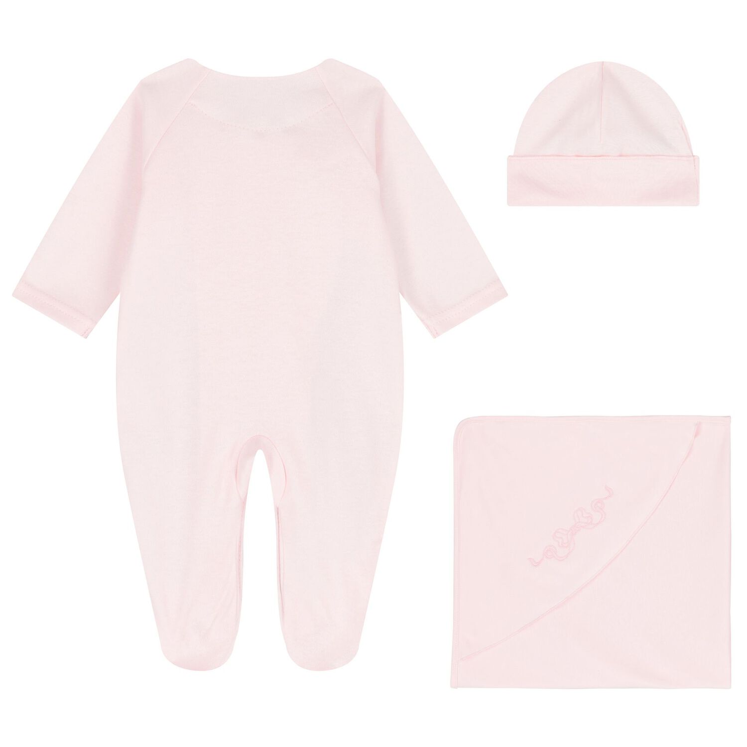 Baby Girls Pink Babygrow Gift Set, 2, hi-res