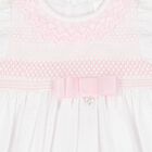 Baby Girls White & Pink Dress Set, 1, hi-res