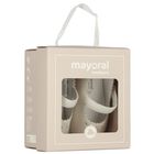 Baby Girls Ivory Leather Pre Walker Shoes, 1, hi-res