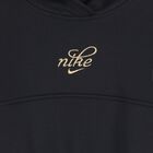 Girls Black Logo Hooded Top, 1, hi-res