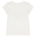 Girls Ivory Heart T-Shirt, 1, hi-res