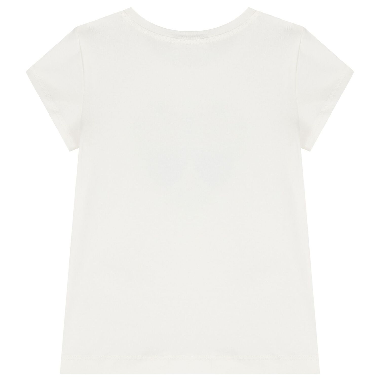 Girls Ivory Heart T-Shirt, 1, hi-res