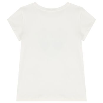 Girls Ivory Heart T-Shirt