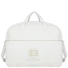 White Logo Baby Changing Bag, 1, hi-res