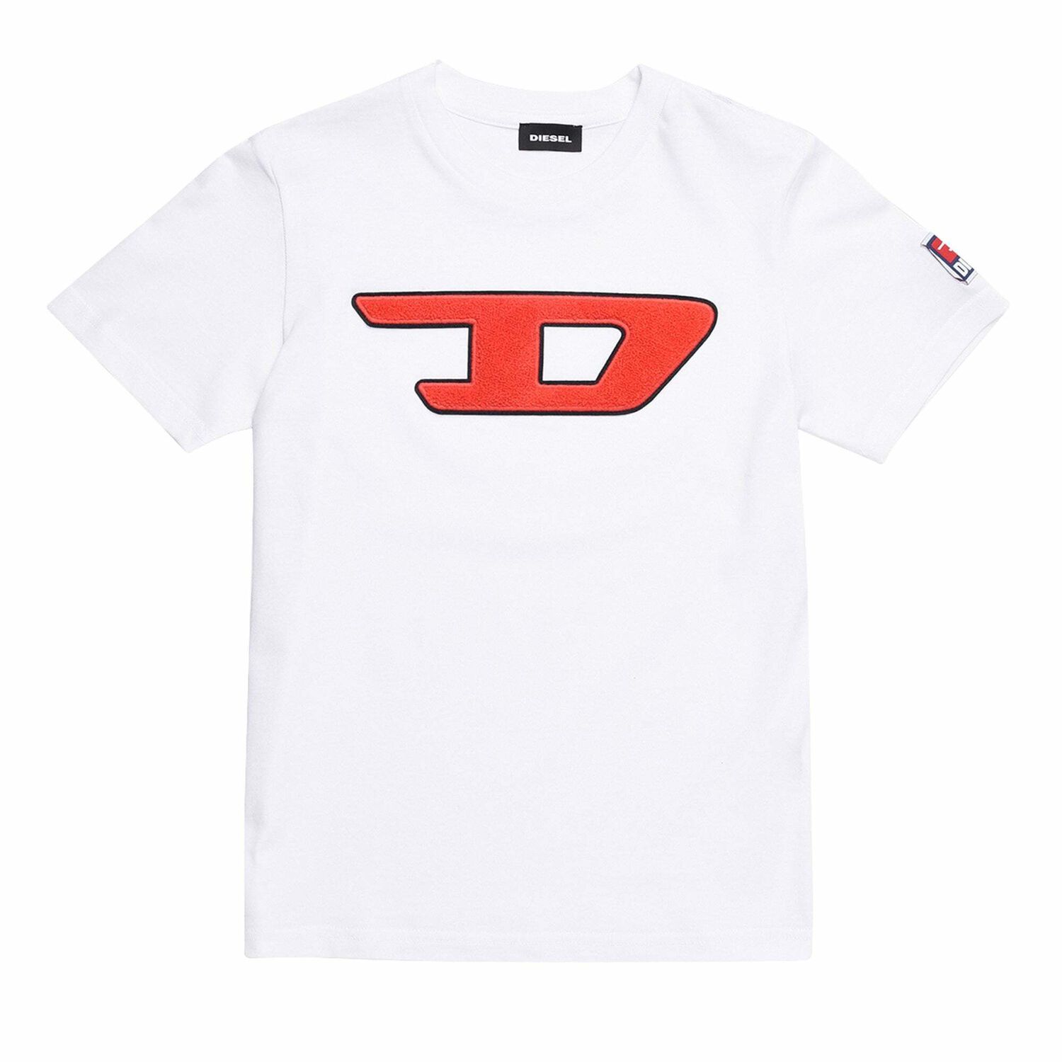 White Logo Cotton T-Shirt, 1, hi-res