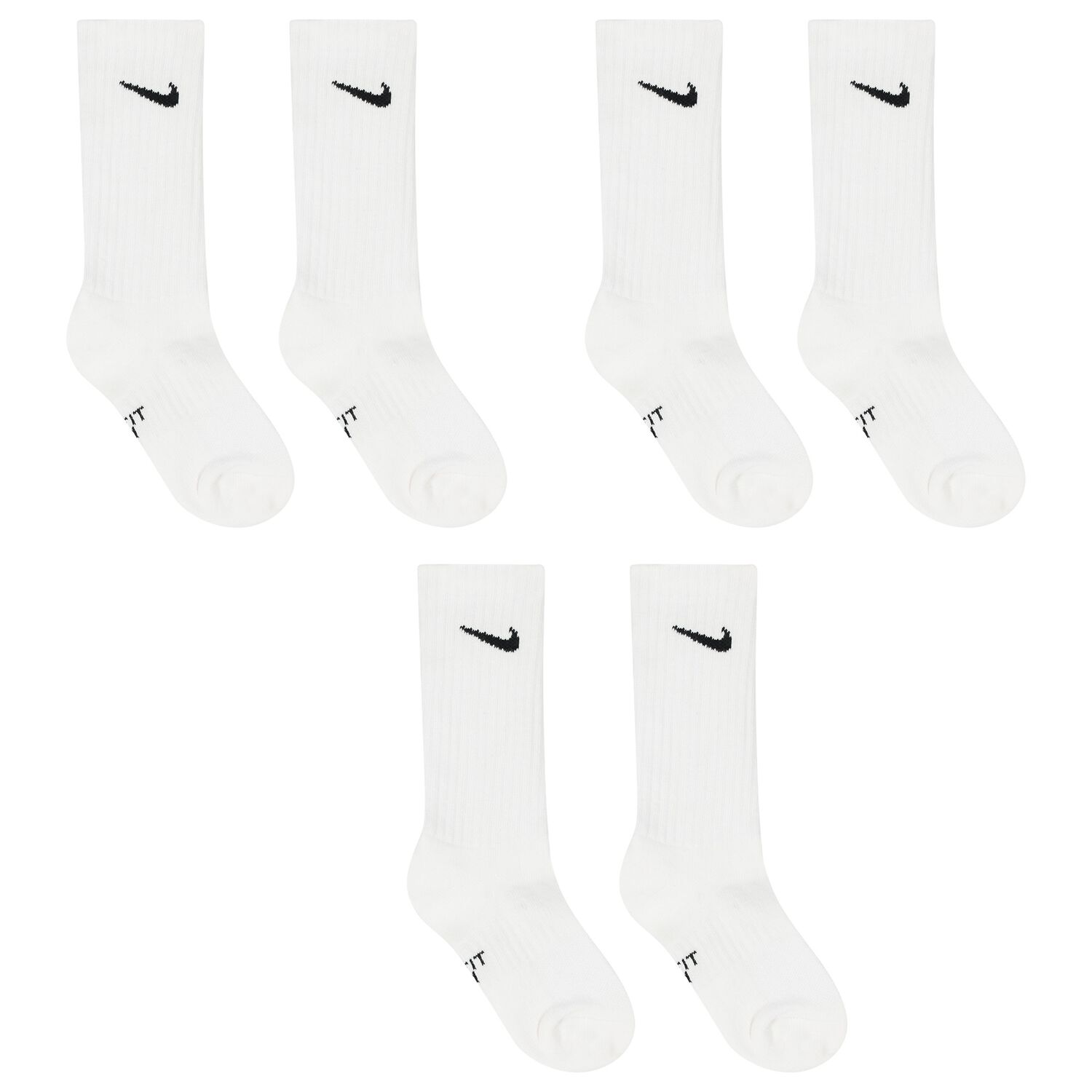 White Logo Socks ( 3-Pack ), 2, hi-res